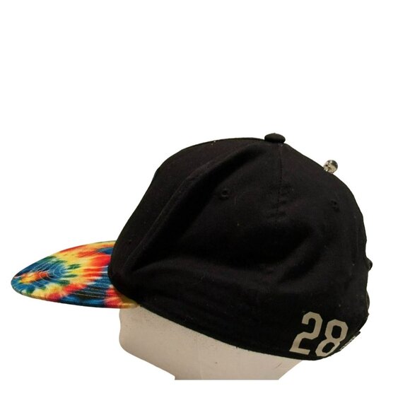 DISNEY MICKEY MOUSE BY NEFF 28 SNAPBACK HAT CAP TIE DYE BLACK ADJUSTABLE MENS - Picture 2 of 4
